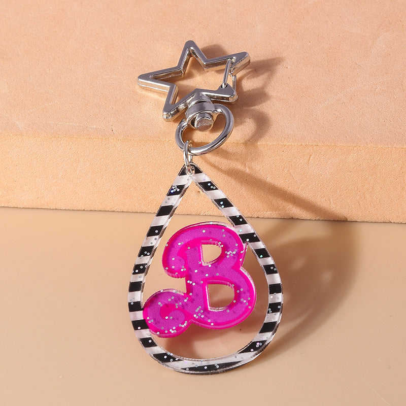 Wholesale Pink Western Cowboy Hat Apple Keychain